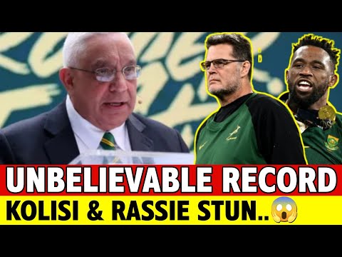 🔥HISTORIC MOMENT FOR SPRINGBOKS! 💥KOLISI & RASSIE MAKE HISTORY! SPRINGBOKS NEWS!