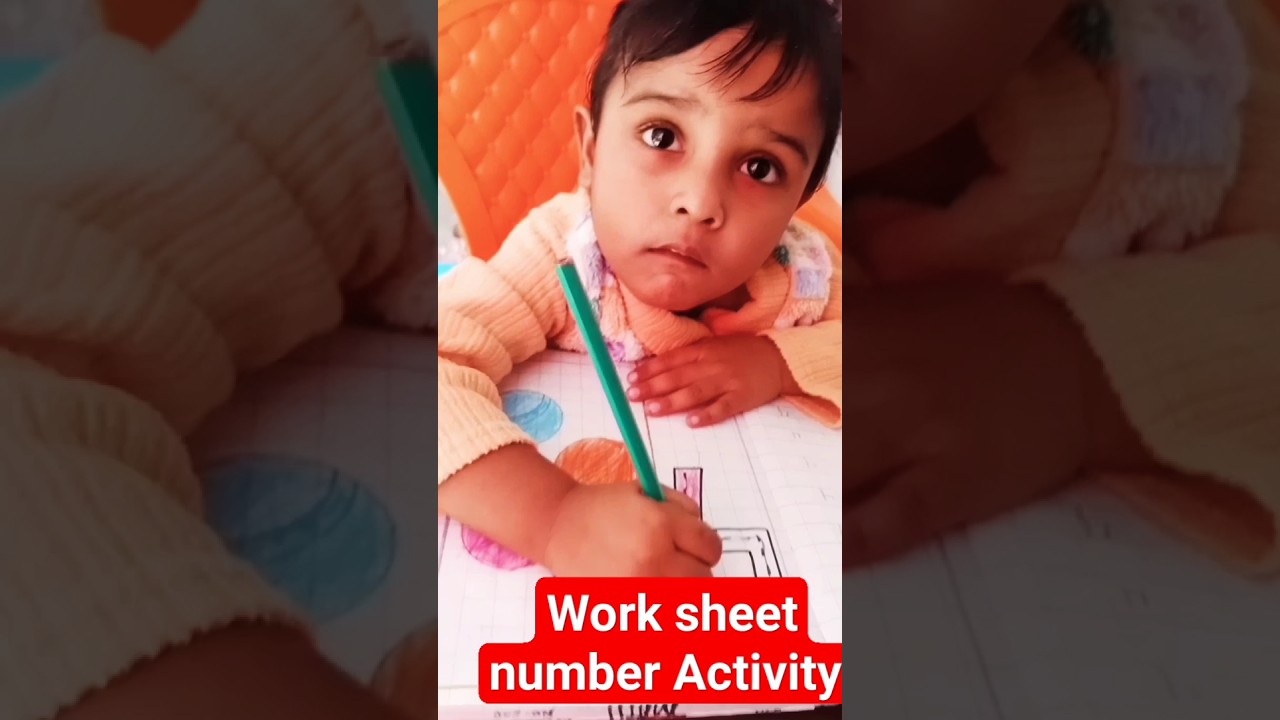 Preschool Number 4 Tracing Worksheets | Fun Learning for Kids #kidslearning #youtubeshorts