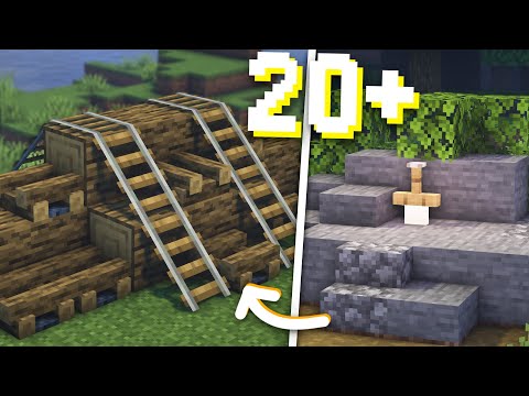 Minecraft: 20+ Medieval Build Hacks and Ideas! #3