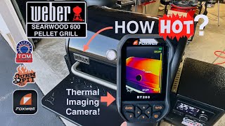 Weber Searwood Pellet Grill / How Hot Does It Get? / Using a Thermal Imaging Camera!
