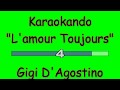 Karaoke Internazionale L Amour Toujours Gigi D Agostino Rmx Testo