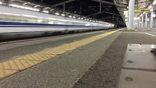 ひかり444号新下関駅通過(12月8日)
