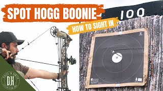 Spot Hogg Boonie Bow Sight - Dialed Out to 100 yards!