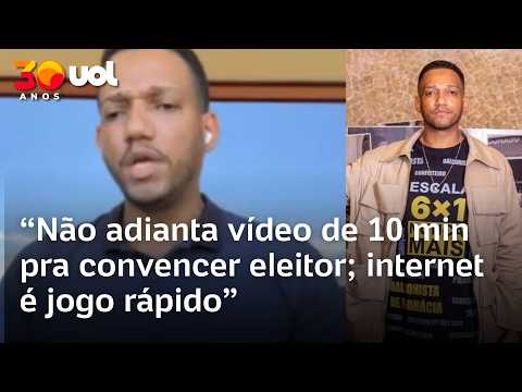 ‘Não adianta vídeo de 10 min pra convencer eleitor; internet é jogo rápido’, diz Rick Azevedo