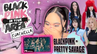 BLACKPINK - ‘Pretty Savage’ Live at Coachella 2023//REACTION🖤🩷