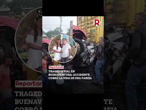 Pareja de esposos murió en accidente vial en Córdoba, Buenaventura. Dolor en Bellavista.