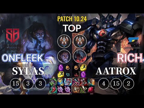 SB OnFleek Sylas vs DYN Rich Aatrox Top - KR Patch 10.24