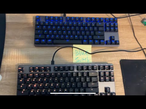Outemu Brown VS Outemu Blue Switch (low-profile)