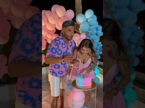 Gender Reveal Of Our Baby Cake #shorts #short #genderreveal  @Ezgizem