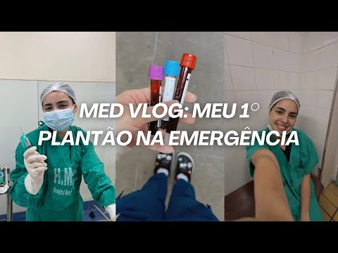 Meu 1º PLANTÃO no TRAUMA 🚑🚨🩺 #MedVlog 1
