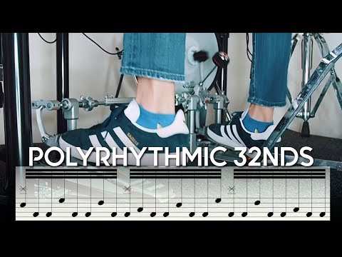Cool Double Bass Drum Fill | 3 against 4 Polyrhythm | Advanced Drum Tutorial