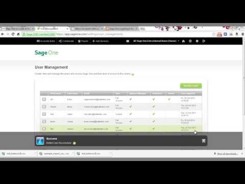Multi User Functionality in Sage One Accounts Extra