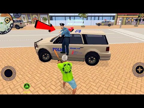 Vegas Crime Simulator - (Police Fight with Baseball Bat) - baseball helmets with face guard