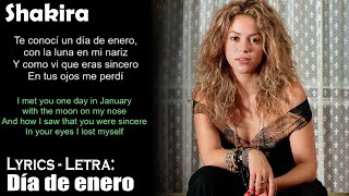 shakira - dia de enero  (Lyrics Spanish-English) (Español-Inglés)