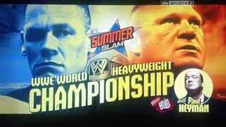 Brock Lesnar vs John Cena Promo Video - WWE World Heavyweight Championship - Summerslam 2014