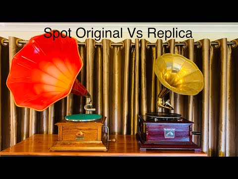 How To Spot A Fake Gramophone His Masters Voice การดู เครื่องเล่นแผ่นคลั่ง โบราณ เบื้องต้น