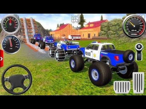 Police Monster Truck Stunts Driver Simulator 3D // Android  Gameplay @AKCGAMING84140