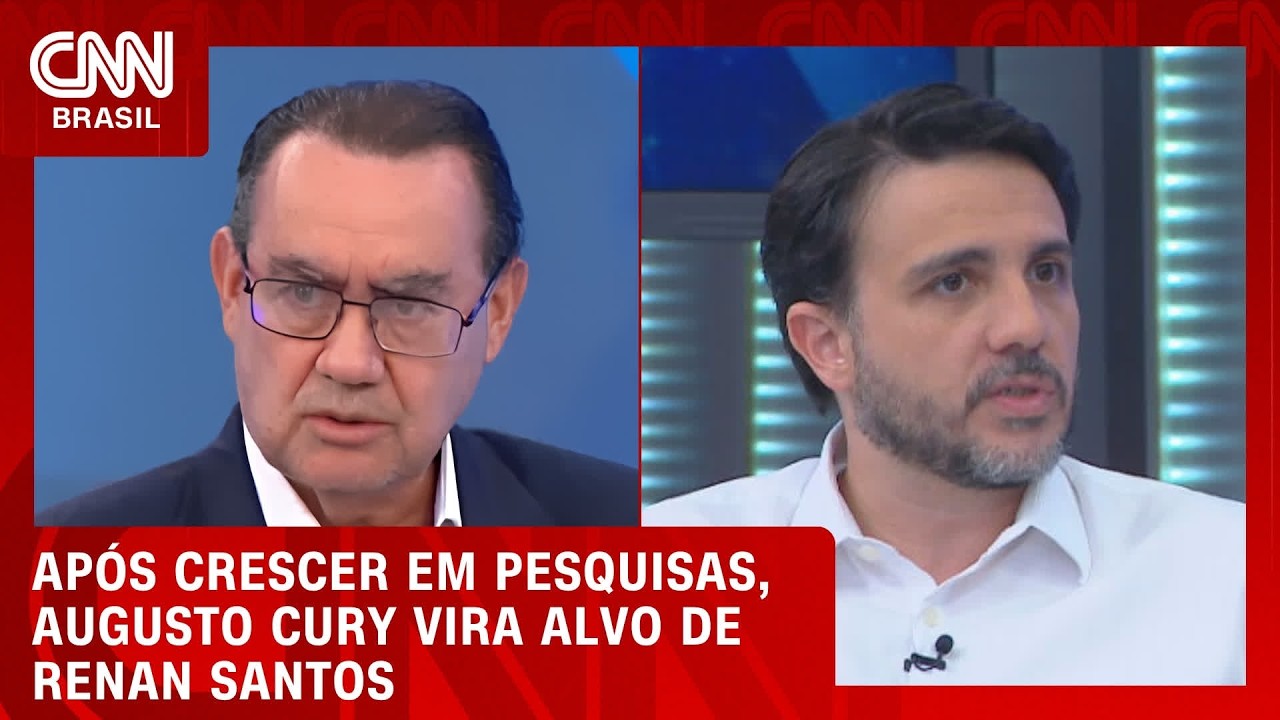 Augusto Cury vira alvo de Renan Santos após crescimento em pesquisas | CNN 360°