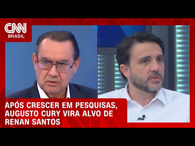 Augusto Cury vira alvo de Renan Santos após crescimento em pesquisas | CNN 360°