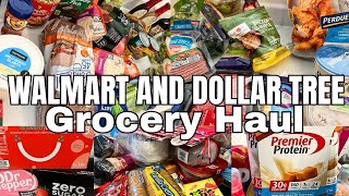 DOUBLE WALMART GROCERY HAUL AND DOLLAR TREE - Jan. 24'