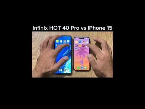 Infinix Hot 40 Pro vs iPhone 15 test