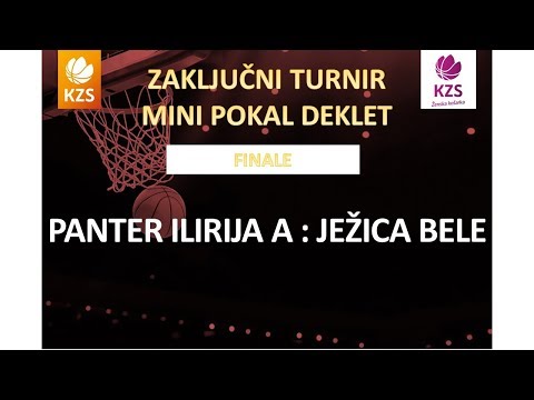 Mini pokal deklet - Panter Ilirija A : Ježica bele - finale - Sezona 2015/16