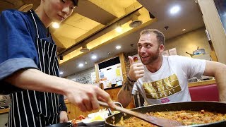 Trying SUPER SPICY Korean BBQ Chicken - DAKGALBI | Busan, South Korea