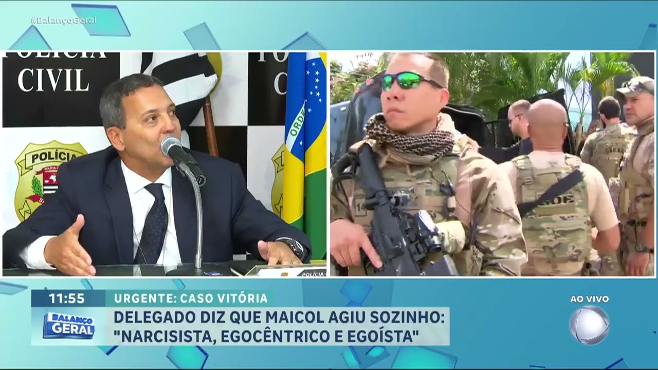 Caso Vitória: Delegado esclarece detalhes da confissão de Maicol | BALANÇO GERAL