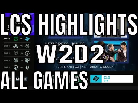 LCS Highlights ALL GAMES W2D2 Spring 2021