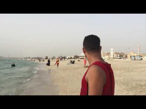 Shaker Misbah Shipon  in the Dubai public beach