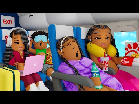 OUR FAMILY VACATION TRAVELING ON A PRIVATE PLANE!! *BIRTHDAY TRIP!!*  | Bloxburg Family Roleplay