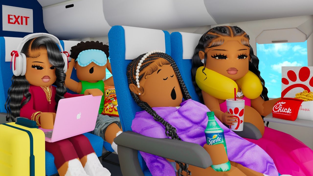 OUR FAMILY VACATION TRAVELING ON A PRIVATE PLANE!! *BIRTHDAY TRIP!!*  | Bloxburg Family Roleplay