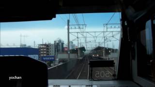 preview picture of video '京葉線・前面展望 新浦安駅から市川塩浜駅 JR Keiyo Line.Train front view'
