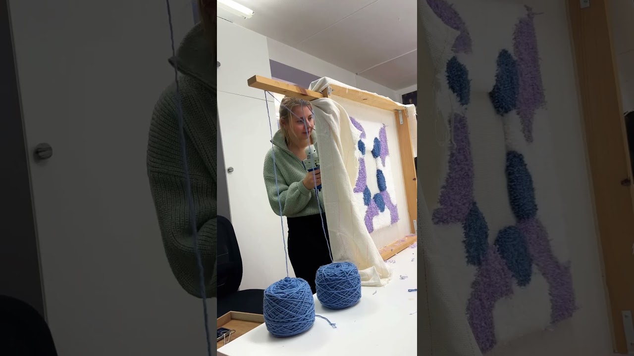 Workshop spiegel tuften bij Mr Bunny