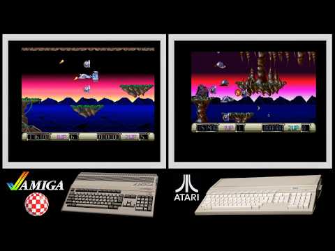 A500 vs Atari ST : Z-OUT (Side by side comparison)