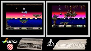 A500 vs Atari ST : Z-OUT (Side by side comparison)