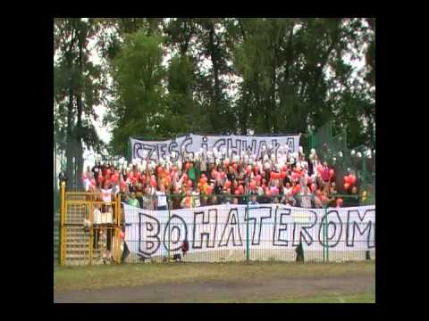 Oprawa Ultras Siarka Tarnobrzeg na wyjeździe w Radomiu