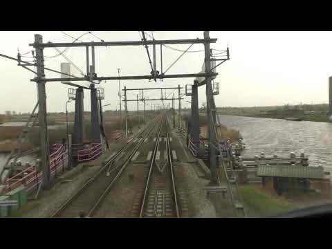 Riding with the train driver from Leeuwarden to Zwolle. (without speedometer)