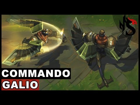 Commando Galio Skin Spotlight Champion Rework - Update 2017 (League of Legends)