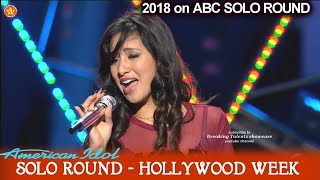 Michelle Sussett sings energetic  " I'm Coming Out"  Solo Round Hollywood Week American Idol 2018