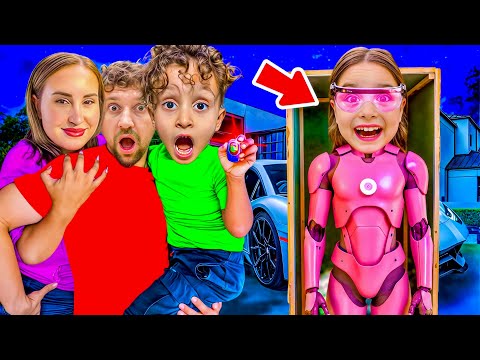 A PINK ROBOT CAME TO OUR HOUSE AT NIGHT!! OH MY GOD, THE ROBOT IS OUT OF CONTROL!! KUZEY ELİF WAS...
