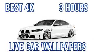 BMW M3 Swiss Spec White Live Wallpaper 4K | Clean Luxury Aesthetic (3 Hours)