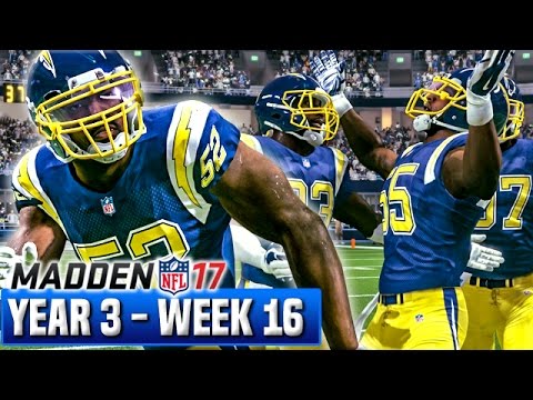 Madden 17 Chargers Franchise Mode Year 3 - Week 16 vs Dolphins | Ep.63