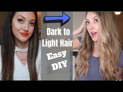 DIY Dark Hair to Blonde Hair | How To Get Blonde Hair...