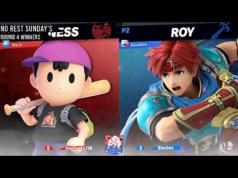 No Rest Sunday's #1 - IronSnake208 (Ness) vs Blueboo (Roy, Dr. Mario) Winner's Quarters
