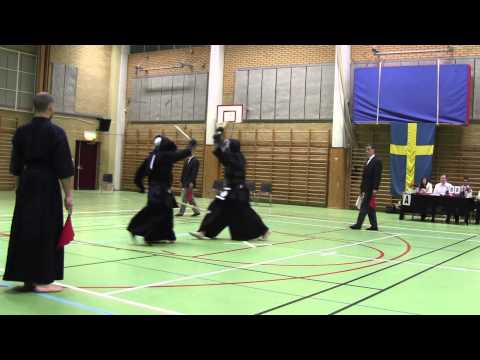 Kendo SM 2014, Men, Ro8 - R.Watanabe(White) vs A.Holmkvist(Red)