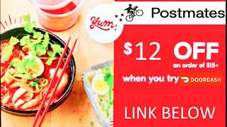 POSTMATES - USE CODE brpi8c AT CHECKOUT 12$ off JULY 2019