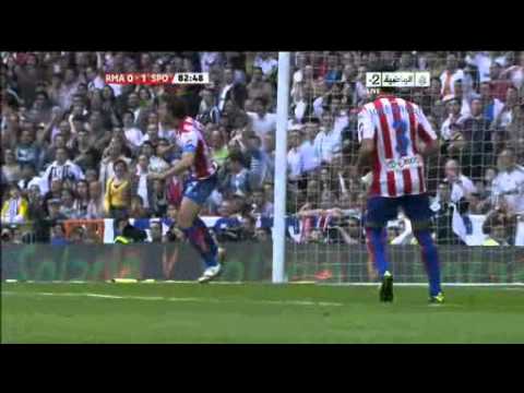 Real Madrid vs sporting gijon highlights second half 1-0 (2011)