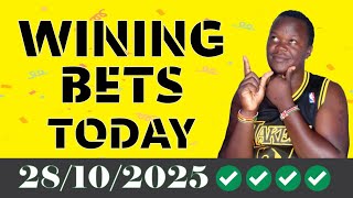 FOOTBALL PREDICTIONS TODAY 28/10/2025 SOCCER PREDICTIONS TODAY | BETTING TIPS, #footballpredictions