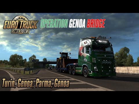 Euro Truck Simulator 2 1.37 - Volvo FH16 750 - Operation Genoa Bridge - Turin, Genoa, Parma, Genoa